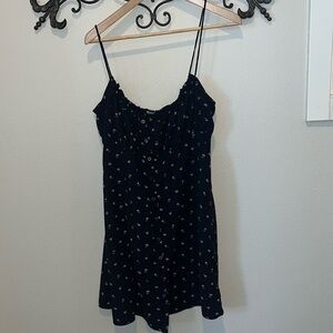 MADEWELL DRESS TIE BACK BUTTON FRONT SIZE 8